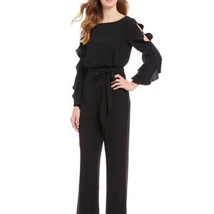 Adrianna Papell Black Lined Jumpsuit SZ 2